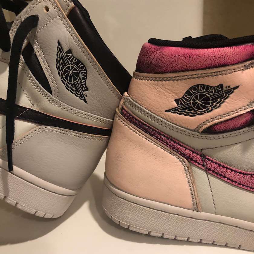 Air Jordan 1 Light Bone Crimson Tint Hyper Pink CD6578-006?????:registered:??��???