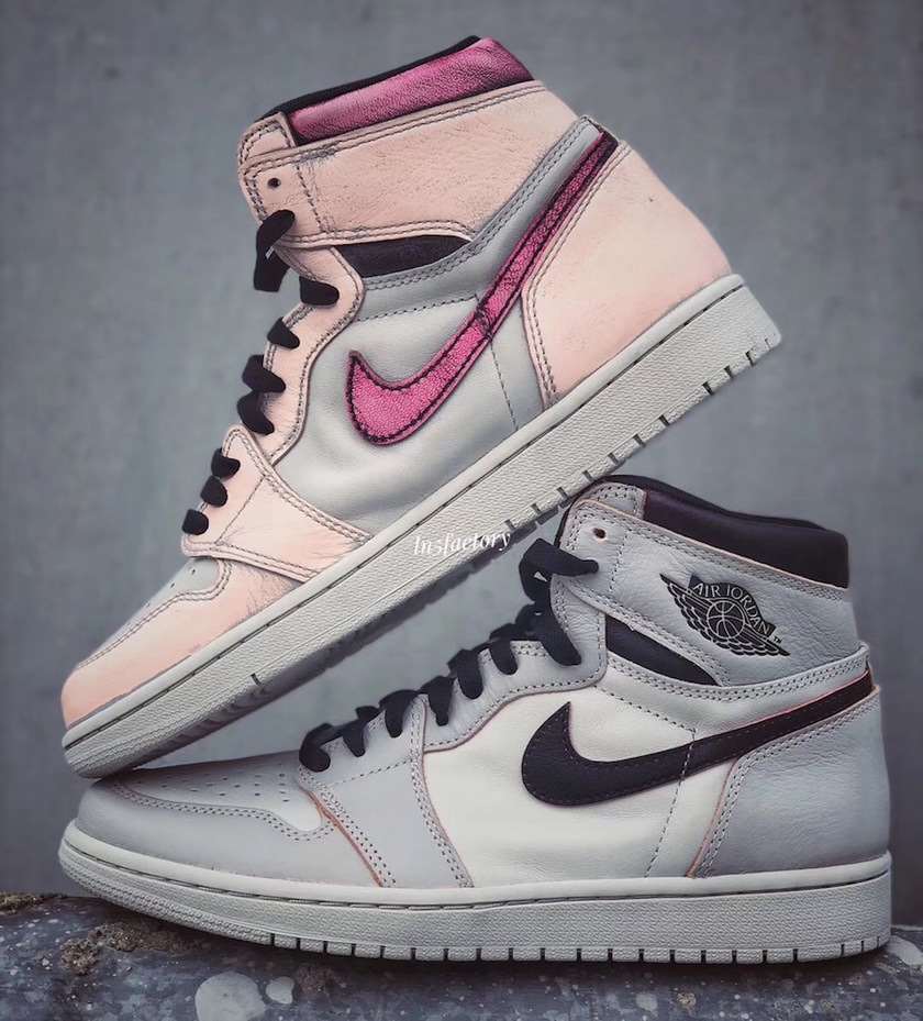 Air Jordan 1 Light Bone Crimson Tint Hyper Pink CD6578-006?????:registered:??��???