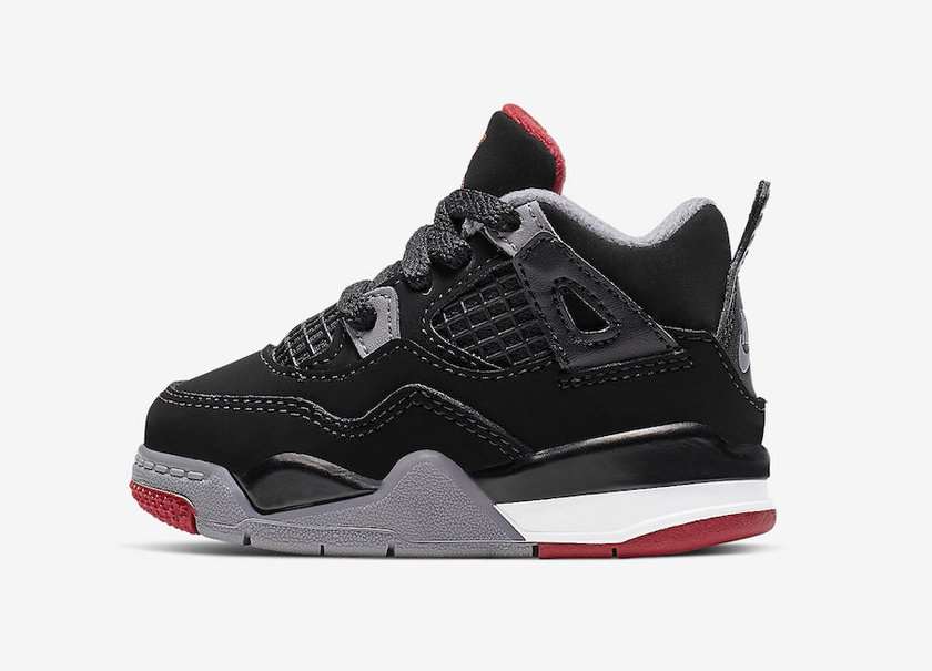 Air Jordan 4 Bred TD Toddler BQ7670-060?????:registered:?????