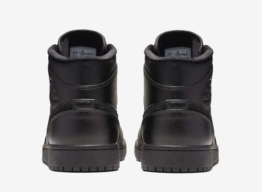 Air Jordan 1 Mid Triple Black 554724-090?????:registered:?????